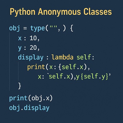 Pythonの無名クラス,イメージ